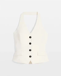 Pocket Vest Halter Top