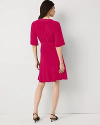 Matte Jersey Belted Kimono Dress