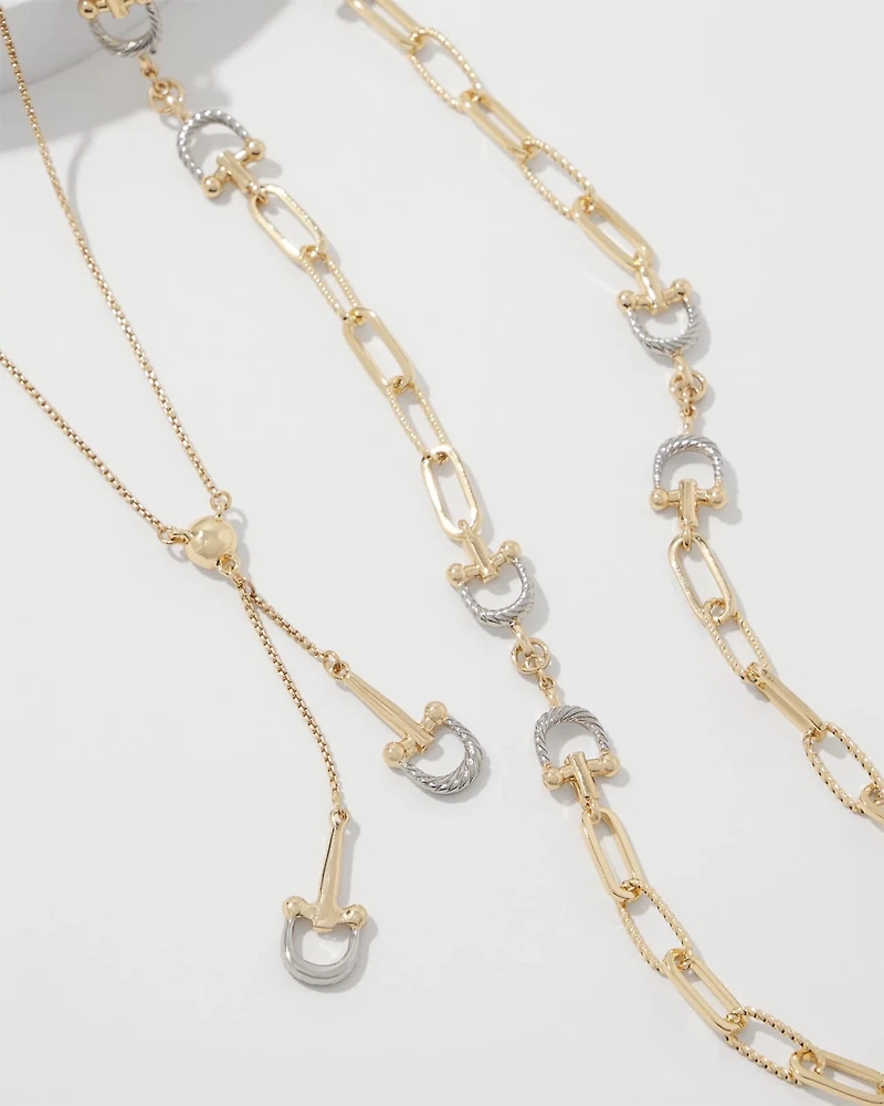 Horsebit Convertible Necklace