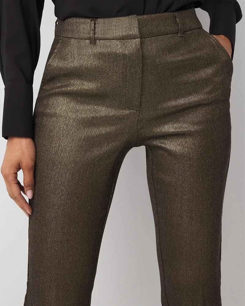 Shimmery Elle Slim Ankle Pant