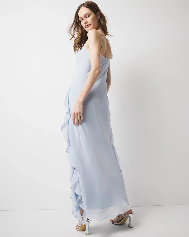 Ruffle Slip Dress