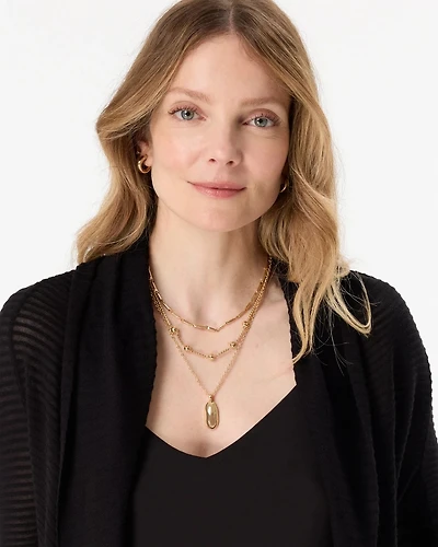 Sculptural Pendant Convertible Necklace