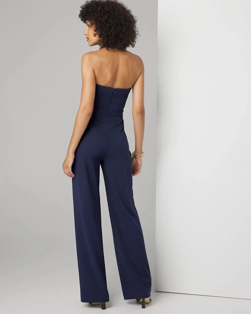 Strapless Draped Jumpsuit