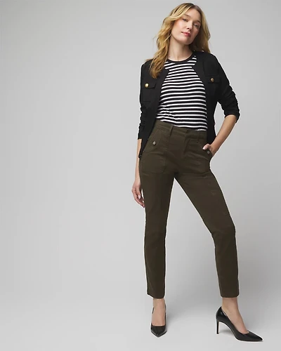 High-Rise Pret-A-Jet Slim Ankle Pants