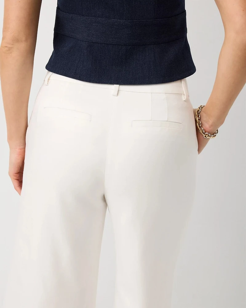 High Rise Wide Leg Crop Pant