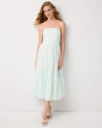 Tiered Cotton Midi Dress