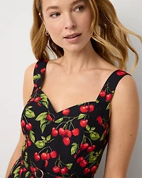Pleated Midi Dress