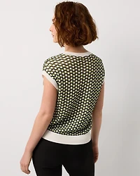 Open Stitch Knit Pullover