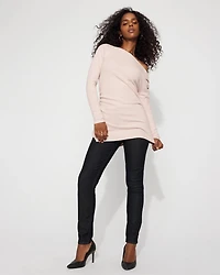 Asymmetrical Rib Snit Top