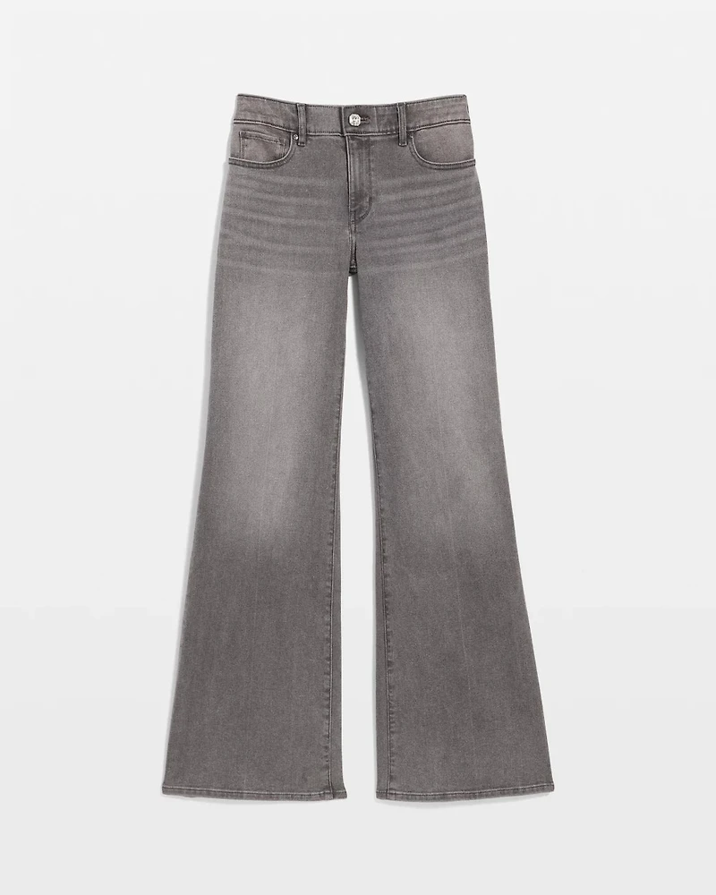 Petite Mid Rise Wide-Leg Jean