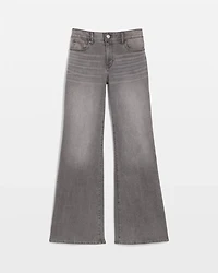 Petite Mid Rise Wide-Leg Jean