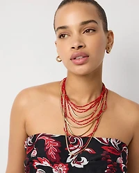 Seed Bead Convertible Multistrand Necklace