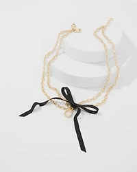 Bow Multistrand Necklace