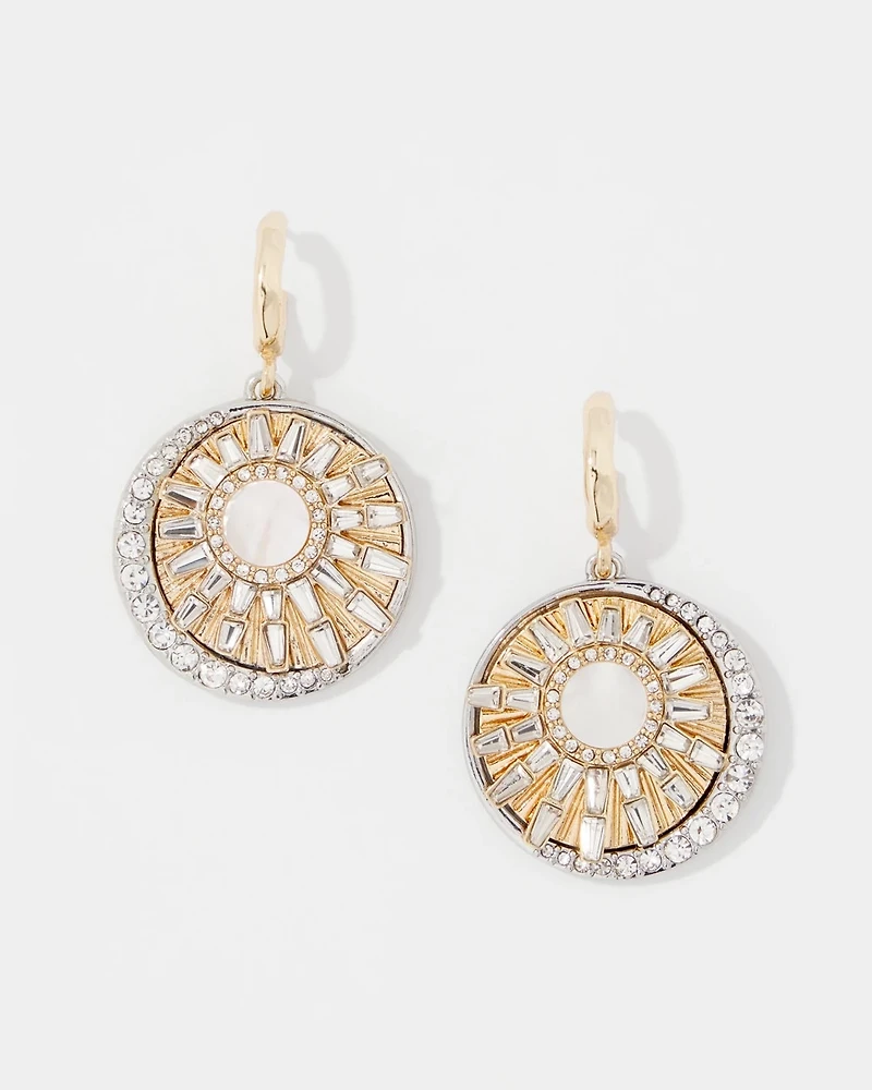Mother of Pearl Charm Drop Earrings