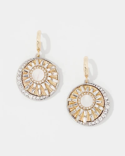 Mother of Pearl Charm Drop Earrings