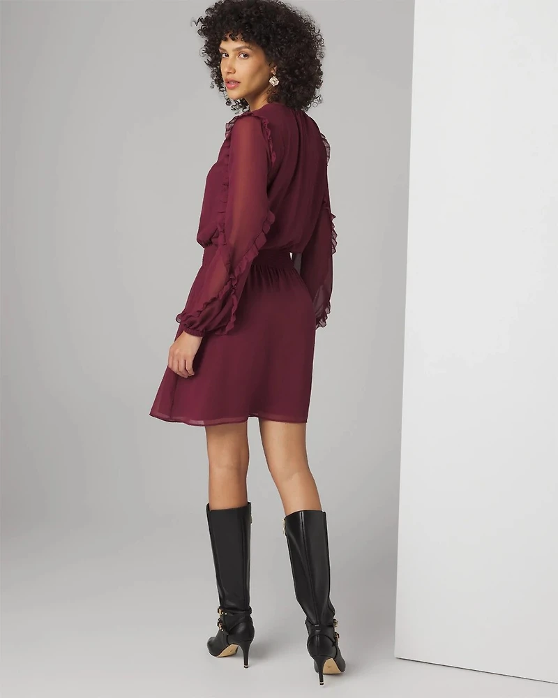 Long Sleeve Ruffle Dress