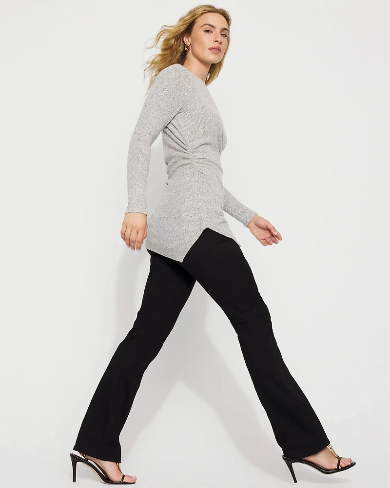 Asymmetrical Rib Snit Top