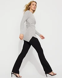 Asymmetrical Rib Snit Top