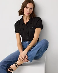 Jacquard Short Sleeve Shirt