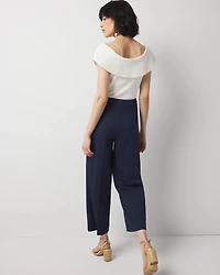 Cropped Wide Leg Pant
