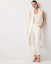 Sequin Pinstripe Tapered Ankle Pant