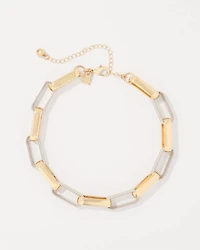 Mixed Metal Links Necklace