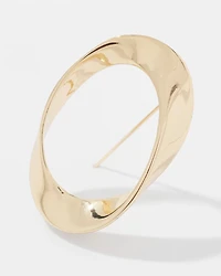 Gold Twisted Brooch