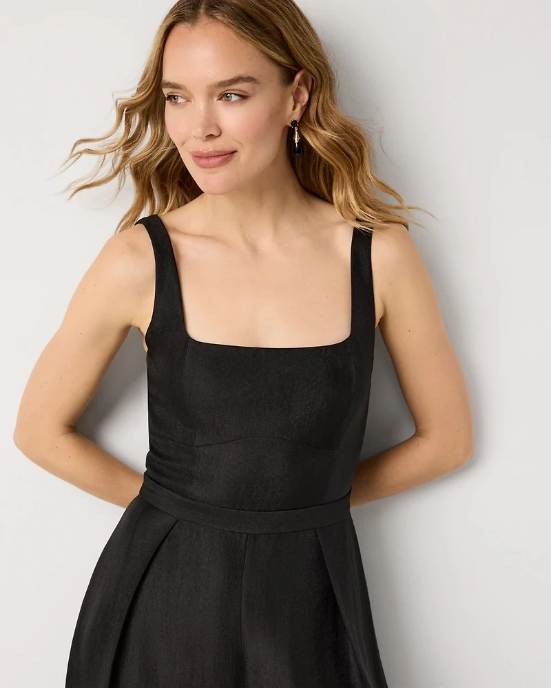 Square Neck Wide Leg Jumpsuit