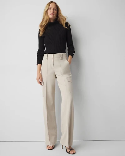 Petite Utility Wide Leg Pants