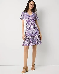 Ruffle Hem Mini Dress