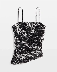 Draped Chiffon Bustier