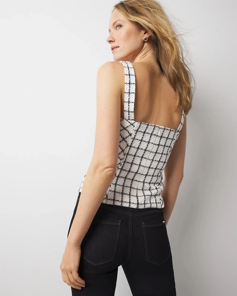 Plaid Bustier