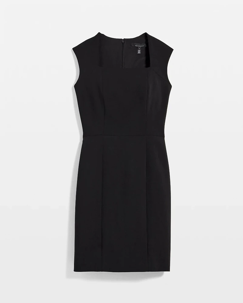Square Neck Sheath Dress