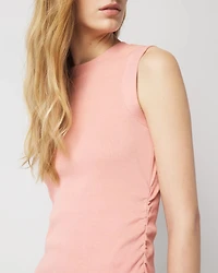 WHBM FORME™ Ribbed Stretch Ruched Side Tank