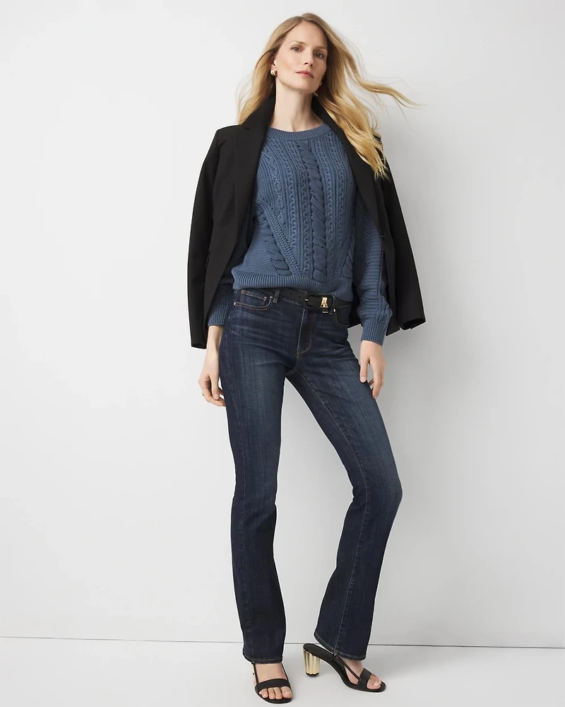 Braided Cable Knit Sweater