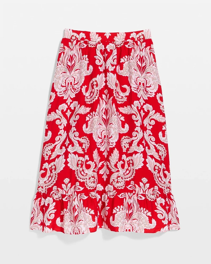 Tiered Midi Skirt
