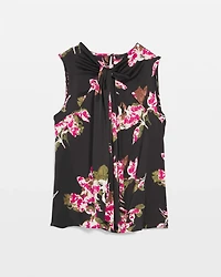 Satin Twist-Neck Shell