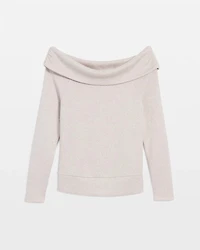 Off-The-Shoulder Glitter Top