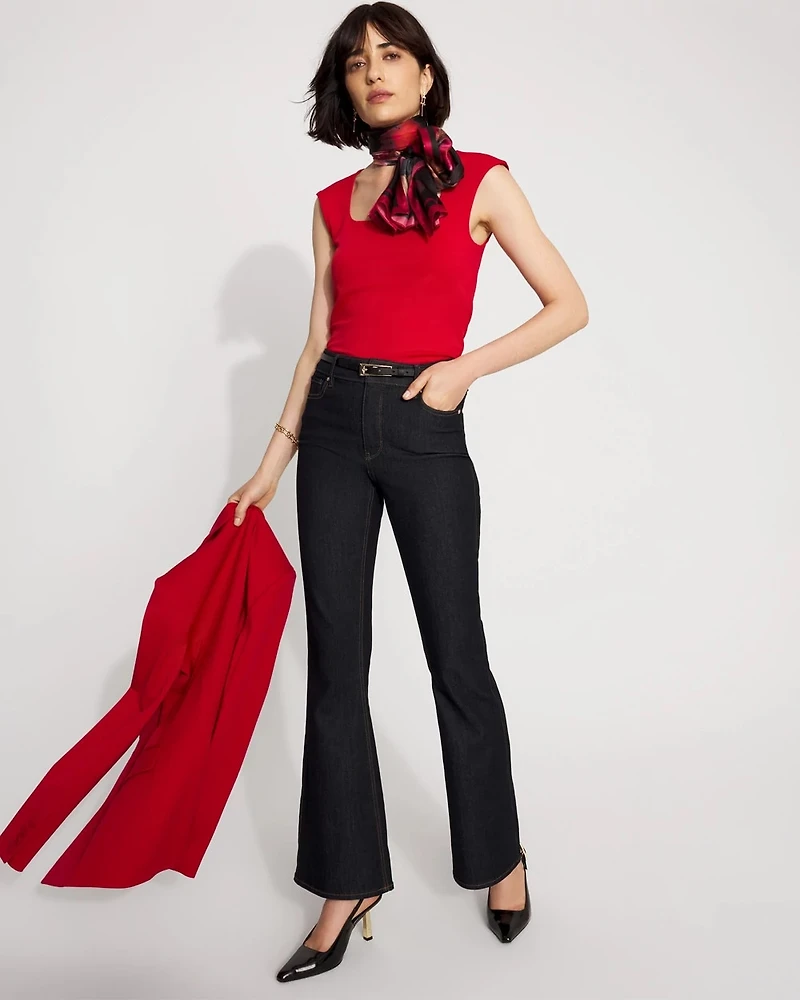 WHBM FORME™ All Ways Stretch Square Neck Top
