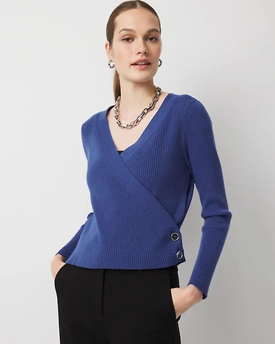 Petite Surplice Cardigan