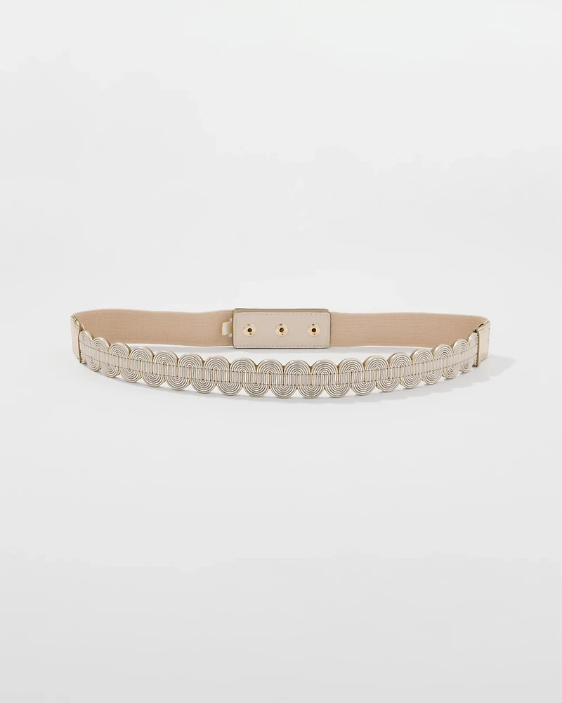 Mixed Metal Stretch Belt