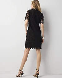 Petite Lace Shirt Dress