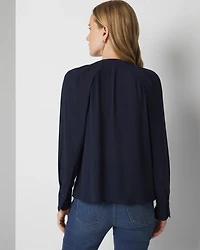 Pleated Front Blouse