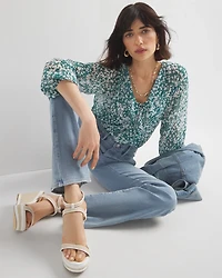 High-Rise Everyday Soft Patch Pocket Bootcut Jeans