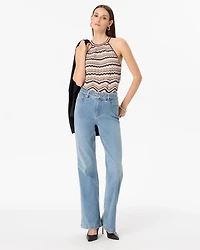 High-Rise Belted Trouser Ease Jean
