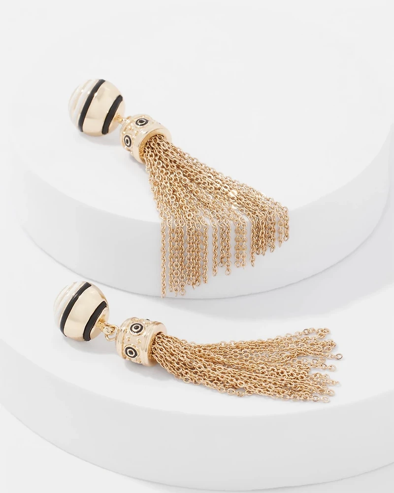 Gold Tassel Earrings