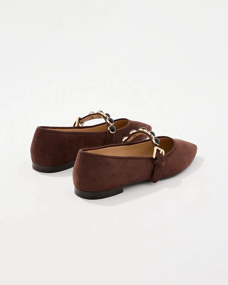Faux Suede Flats