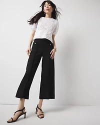 Cropped Wide Leg Pant