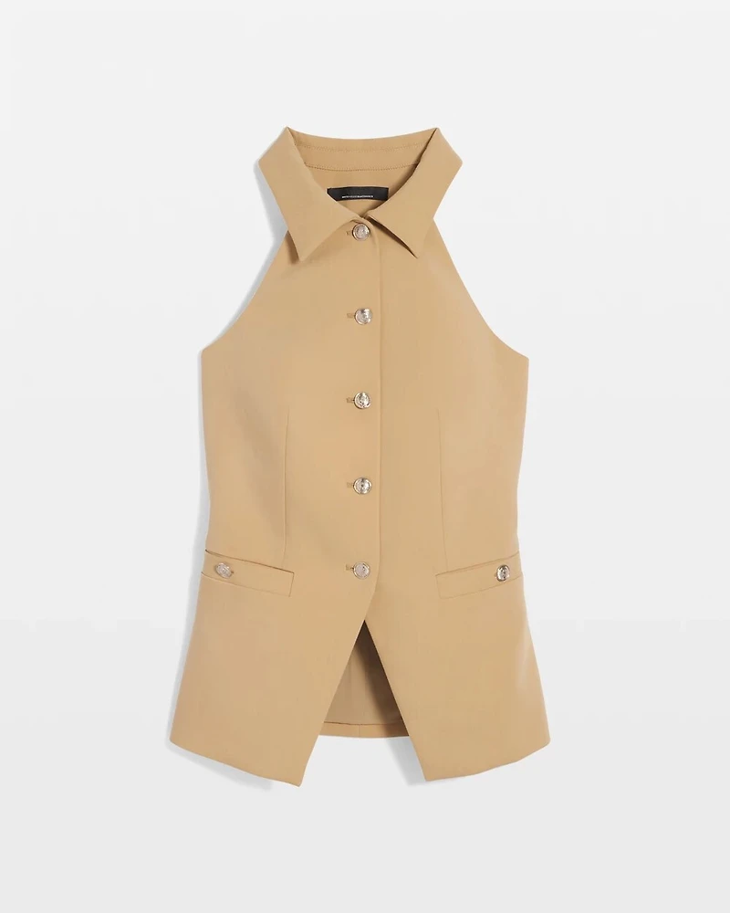 Collared Halter Vest