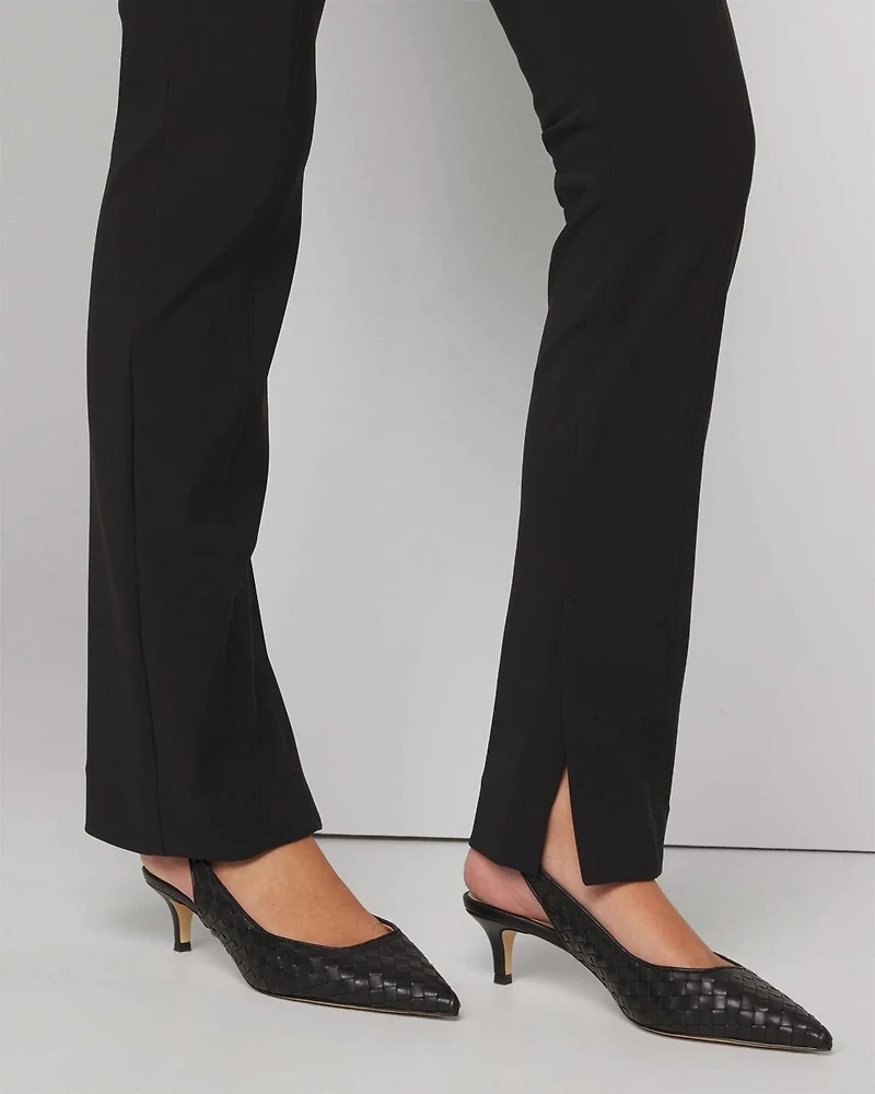 Slim Scuba Pants with Ankle Slits